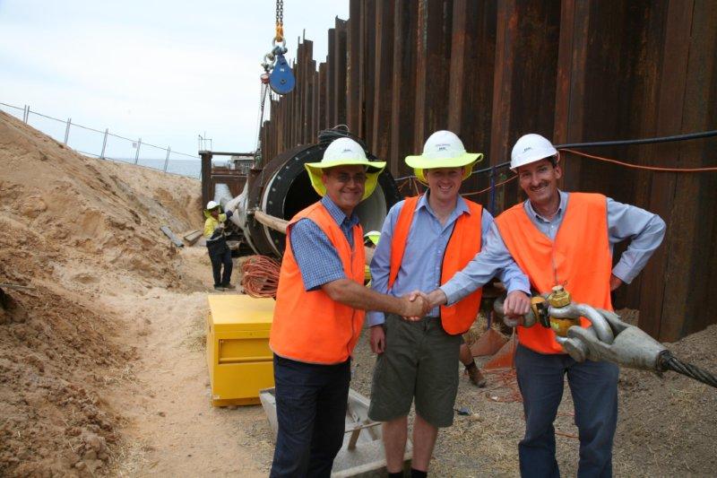 Temporary palancole tubo Pull Trench Cofferdam